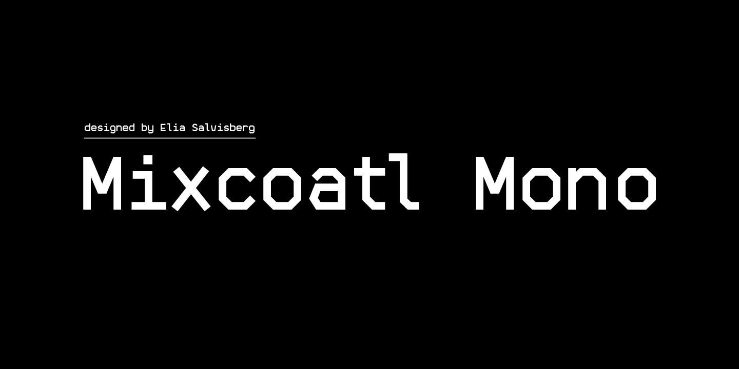 폰트 Mixcoatl Mono